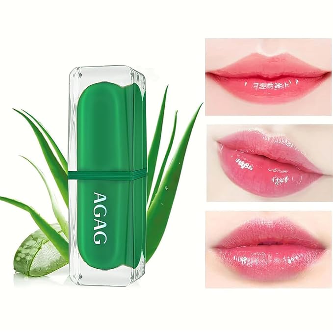 Aloe Vera Lipstick Color Changing Lipstick Moisturizing, Plumping, Changing