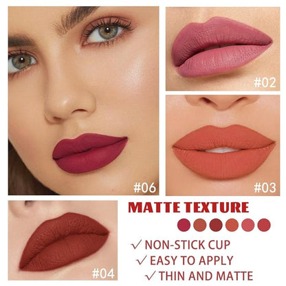Liquid Matt Lipstick Lipliner Lip Crayons Pack Set,Velvet Makeup,Waterproof&Waterlasting,B