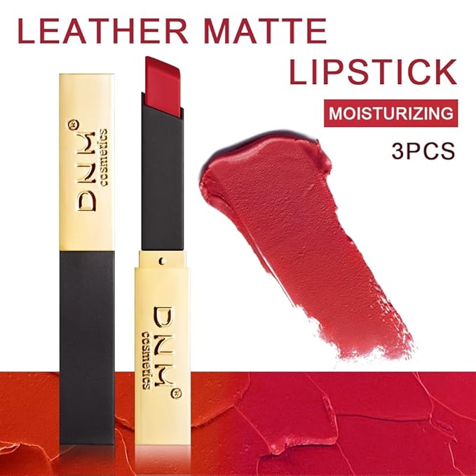 evpct 3Pcs Plum Purple Mauve Dark Red Mauve Silky Velvet Matte Lipstick Lip Crayon Set for Women Waterproof Long Lasting 24 Hour Lipstick labiales matte larga duracion 24 mate 24 horas originales