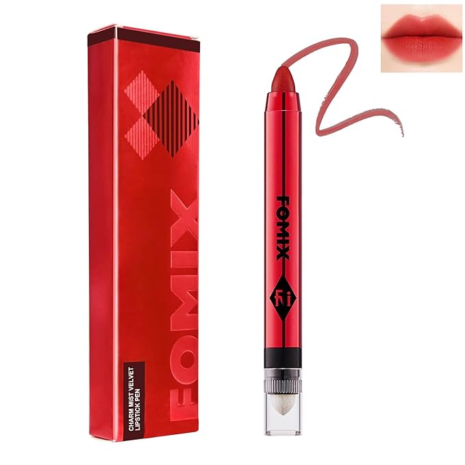 Velvet Matte Lipstick Stick with Brush-2 in 1 Long