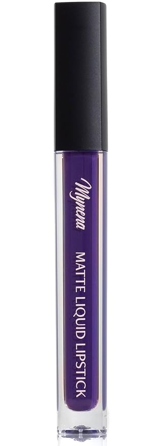 Mynena Long-Lasting Matte Liquid Lipstick | Intense Color, Smudge-Proof & Waterproof | Comfortable, Hydrating Shea Butter | Vegan & Cruelty-Free | Violet