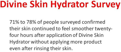 Divine Skin Hydrator in Shower Body moisturizer unscented Fragrant Free Helps Dry Itchy Irritated Skin 8.5 oz