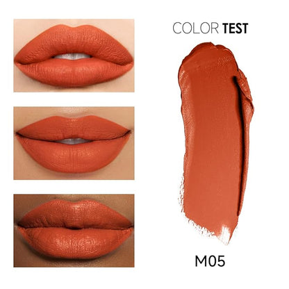 Matte Lipstick Hydrating Lip Color Makeup, Highly Pigmented Lipstick with Moisturizing Formula, Lightweight, Smooth, M05