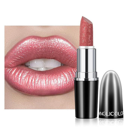Glitter Lipstick for Women with Metallic 3D Shine Lipstick 14OZ