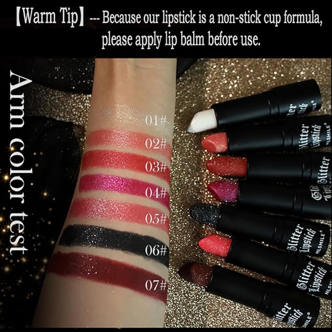 4 Pcs Diamond Matte Lipstick Set, Long Lasting Lipstick