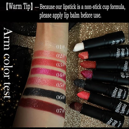 4 Pcs Diamond Matte Lipstick Set, Long Lasting Lipstick