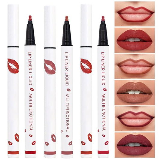Dark RED Mocha Matte Lip Tint Stain Pen,Versatile Set,Long
