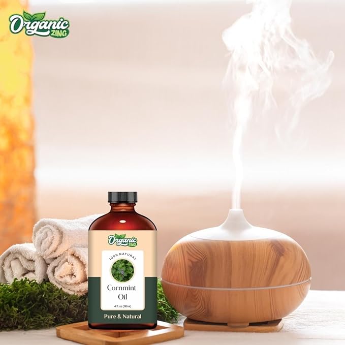 Cornmint (Mentha arvensis) Oil | Pure & Natural Essential Oil for Massage, Aroma & Diffusers - 118ml/3.99fl oz