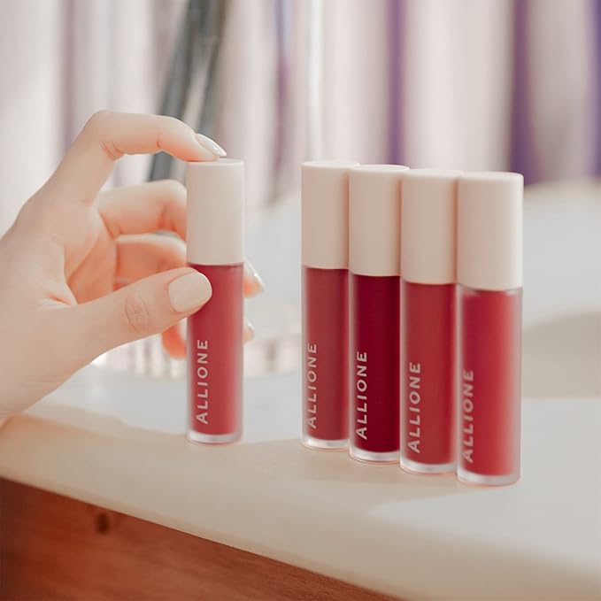 Mellow Velvet Lip Tint | Non-Sticky Lightweight Korean Lip Stain, High Pigmented Long Lasting Moisturizing Soft Matte Liquid Lipstick, Natural Vivid Color, Some Attempt