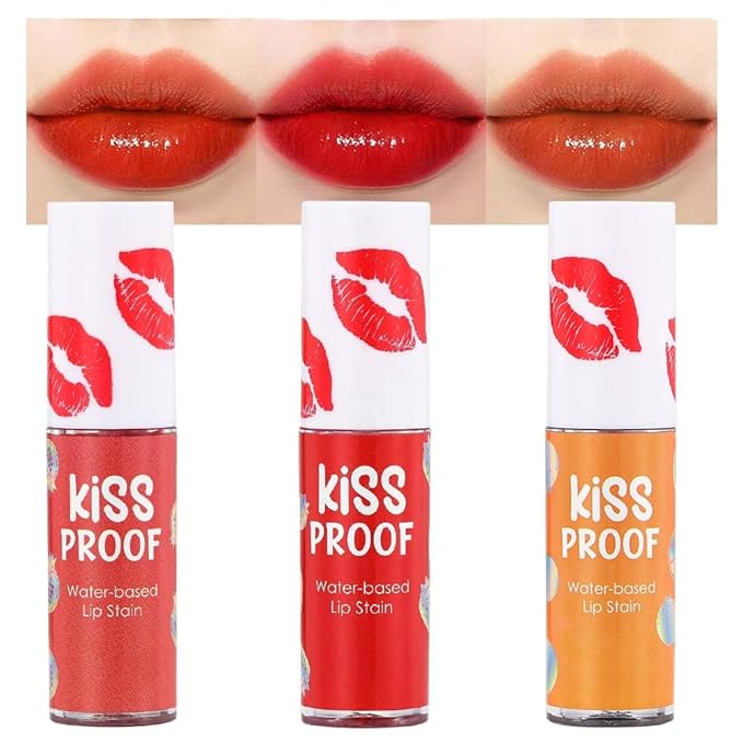 BINGBRUSH 3Pcs Bright Vivid Color Lip Tint With BINGBRUSH