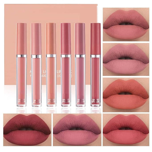 Matte Liquid Lipstick Set, Long Lasting Non-Stick Cup Long