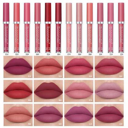 MYUANGO Matte Liquid Lipstick, Ultra-Intense Pigmented Creamy Formula, MYUANGO