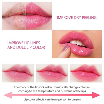 Waterproof Moisturizing Magic Matte Color-Changing Lip Balm Lipstick:Create Moisturizing