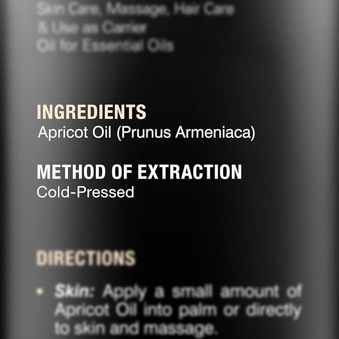 MAJESTIC PURE Apricot Oil, 100% Pure