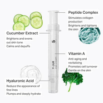 Y’OUR Retinol Brightening Eye Cream: Anti-Aging for Dark Circles & Puffiness; Removes Under Eye Bags; Ultimate Repair for Wrinkles & Crow’s Feet; Hydrating & Illuminating Care. Made in USA