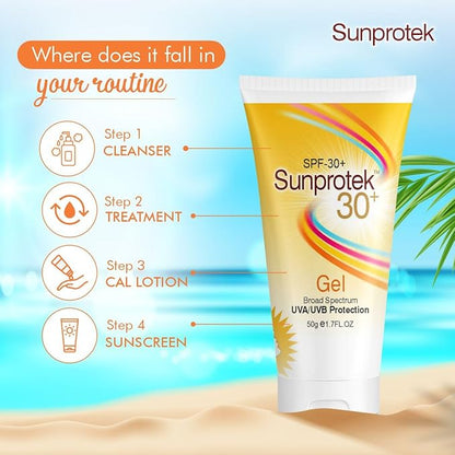 Sunprotek 30+ Gel with unique W/O/W encapsulation (nano) technology 1.76 Ounce.