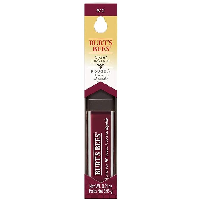 Burt's Bees 100% Natural Glossy Liquid Lipstick, Rushing Glossy