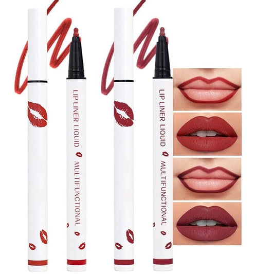 Rde Drak Red Matte Lip Tint Stain Pen,Versatile Set,Long