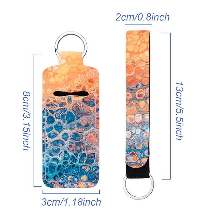 10 Pack Chapstick Holder Keychain Lipstick Holder Keychains Keyring