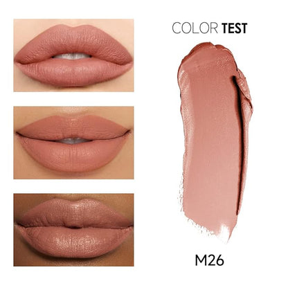 Matte Lipstick Hydrating Lip Color Makeup, Highly Pigmented Lipstick with Moisturizing Formula, Lightweight, Smooth, M26