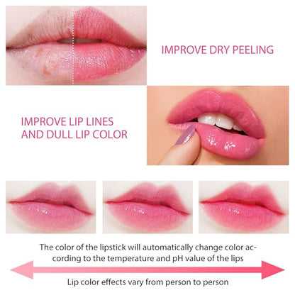 Waterproof Moisturizing Magic Matte Color-Changing Lip Balm Lipstick:Create Moisturizing