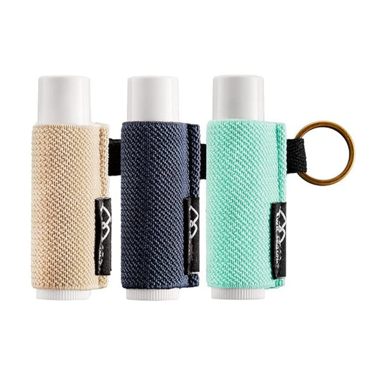 WK IEASON - Lip Balm Holder Keychain Clip Tight-Knit
