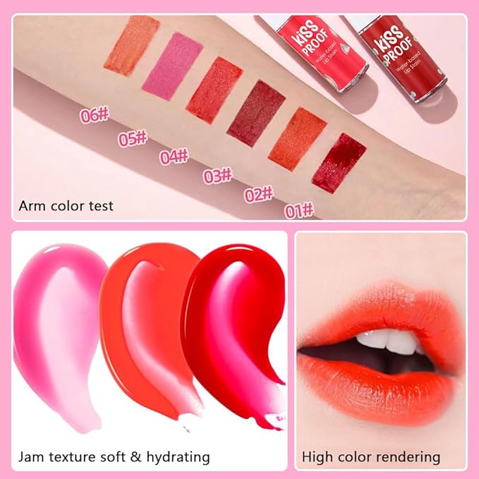 BINGBRUSH 3Pcs Bright Vivid Color Lip Tint With BINGBRUSH