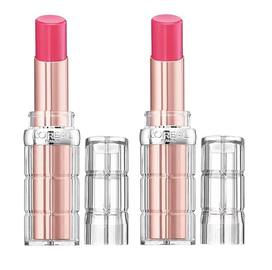 L’Oréal Paris Pack of 2 Loreal Colour Riche Plump and Shine Lipstick, Pitaya Plump #106