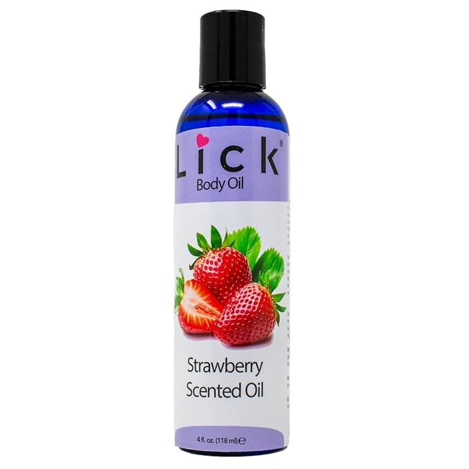 LICK Strawberry Scented Body Oil -