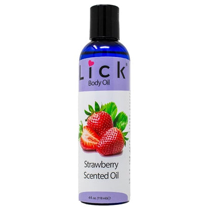 LICK Strawberry Scented Body Oil -