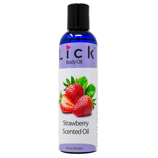 LICK Strawberry Scented Body Oil -