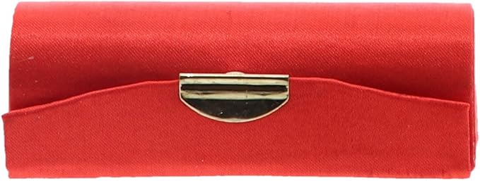 Motique Accessories Red Solid Satin Ladies Lipstick Case
