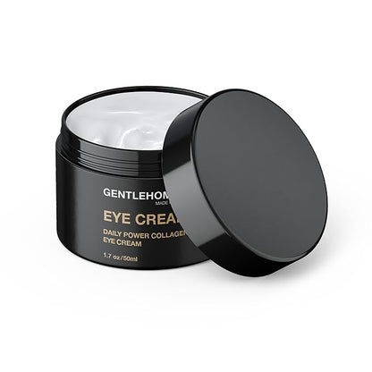 Collagen Eye Cream - Men’s Eye Cream - With Collagen, Hyaluronic Acid & Caffeine - Helps Smooth, Restore & Hydrate Under Eyes - For Wrinkles & Dark Circles -All Skin Types -Vegan - 1.7oz