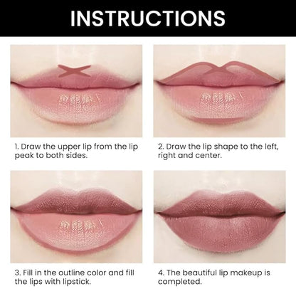 evpct 1Pcs Light Mauve Red Matte Lip Line