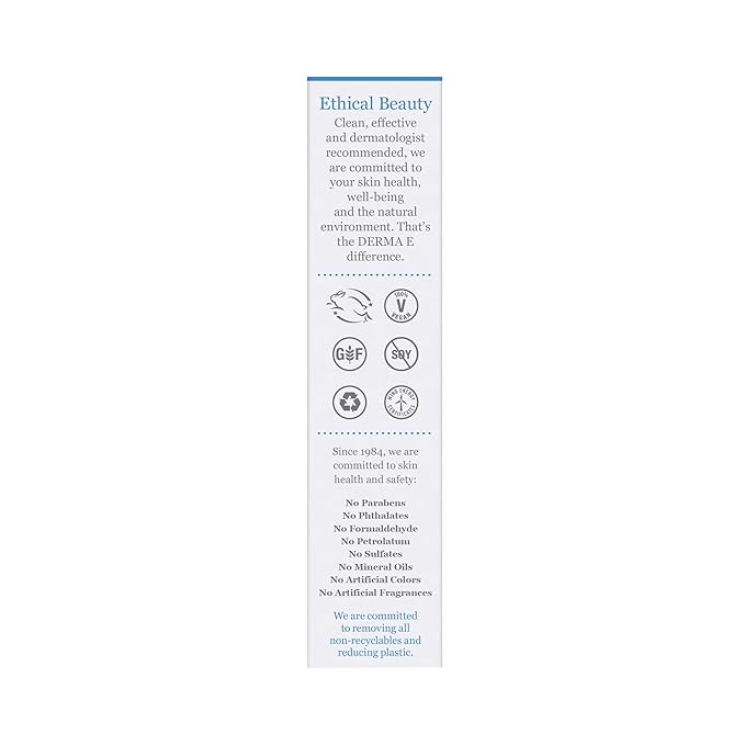 Derma E Hydrating Eye Cream – Firming and Lifting Hyaluronic Acid Treatment - Under Eye and Upper Eyelid Cream Reduces Puffiness and Appearance of Fine Lines, 0.5 oz