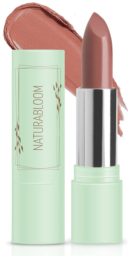 Vegan Lipstick (Petalia) - Sensational One-Stroke Long Lasting Lipstick from Natural Oils & Butters Full-Coverage Lip Color with Shea Butter & Coconut Extact - Premium Hydrating Lipsticks