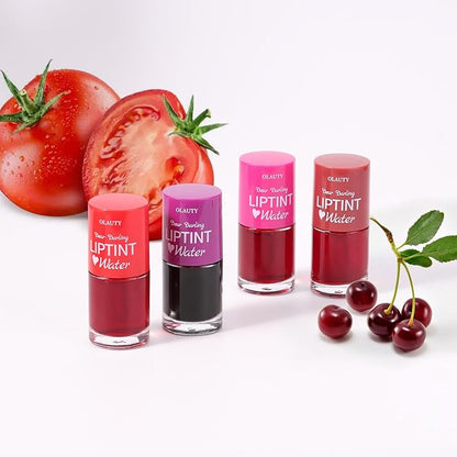 Water Tint Grapefruit Lip Tint Stain, Korean Lip Stain Long Lasting Waterproof, Lip Gloss Moisturizing Natural, Multi-use Lip and Cheek Tint, Lightweight & Non-sticky Finish Lip Tint (grapefruit)