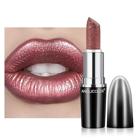 Glitter Lipstick for Women with Metallic 3D Shine Lipstick 14OZ