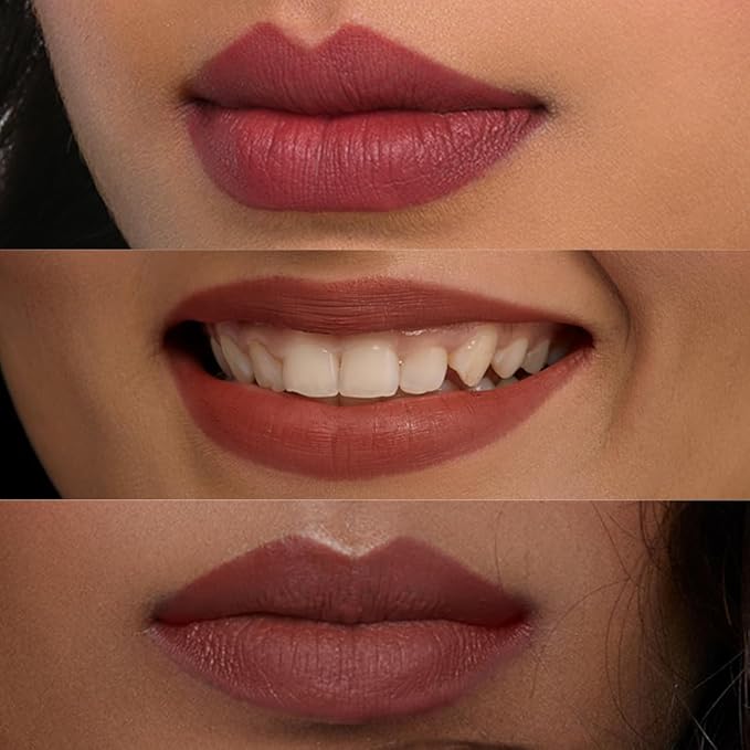 SUGAR Cosmetics Matte As Hell Crayon Lipstick17 Brandy Harrington (Rusty Reddish Pink) Highly pigmented, Creamy Texture, Long lasting Matte Finish