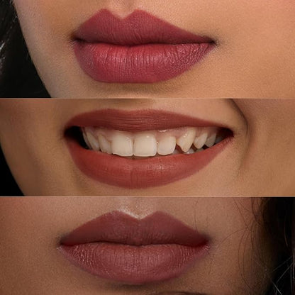 SUGAR Cosmetics Matte As Hell Crayon Lipstick17 Brandy Harrington (Rusty Reddish Pink) Highly pigmented, Creamy Texture, Long lasting Matte Finish