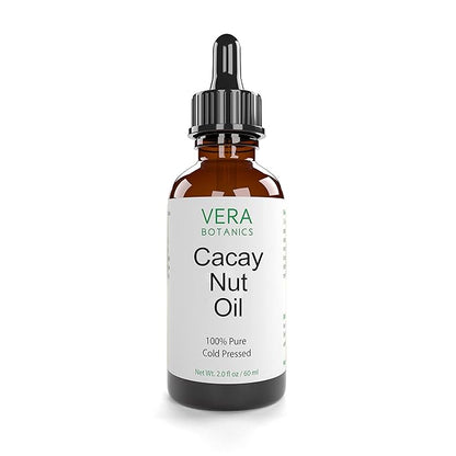 CACAY NUT OIL 100% Pure & Natural, Unrefined, Cold-Pressed For Face, Dry Skin, Nails, Lips, Body & Hair - Reduce Hair Breakage, Appearance of Scars from Psoriasis, Eczema & Acne