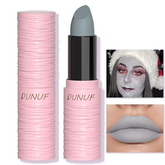 Halloween Light Grey Matte Lipstick, Grey Lip Face Light