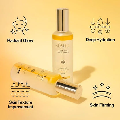 d'alba Piedmont Italian White Truffle First Aromatic Spray Serum, Fragrant VEGAN Glowy Antioxidant Face Mist, Deep Hydration Skin Firmness, Korean Skin Care (2.02 fl.oz)