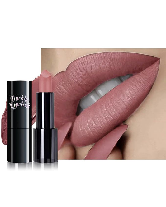 Nude Pink Lipstick Long Lasting for Women, Hydrating Lipstick