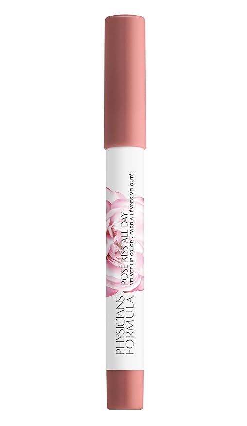 Physicians Formula Rosé Kiss All Day Velvet Lip Color Pillow Talk | Dermatologist Tested, Clinicially Tested