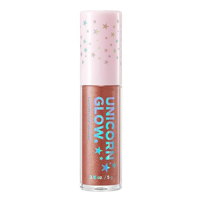 UNICORN GLOW Luminous Lip Gloss, [#2 Topaz ]- Moisturizing Lip Gloss with Shimmery Finish - Lightweight, Sheer and Hydrating[0.18 oz. / 5 g]