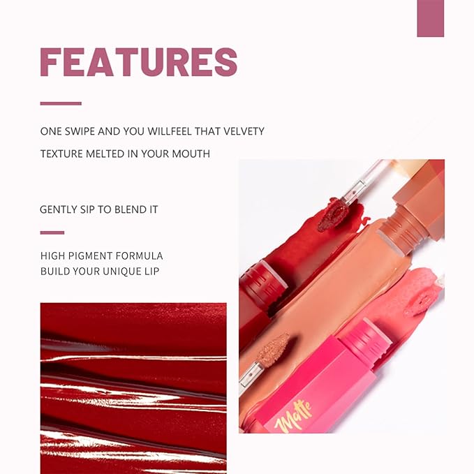 Rechoo Lipstick for Women Set-1 Clear Lip Gloss+3 Gloss+3