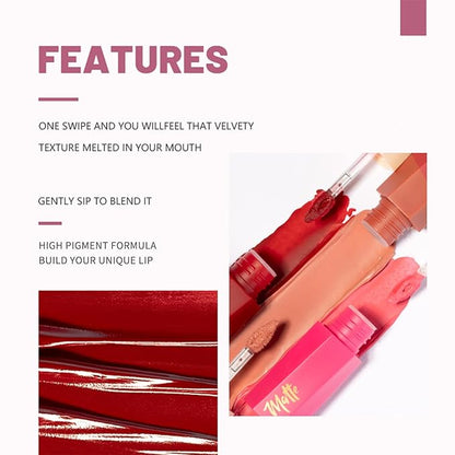 Rechoo Lipstick for Women Set-1 Clear Lip Gloss+3 Gloss+3