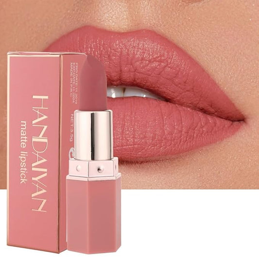 6-Color Matte Moisturizing Non-stick Cup Matte Lipstick, Long-Lasting Moisturizing
