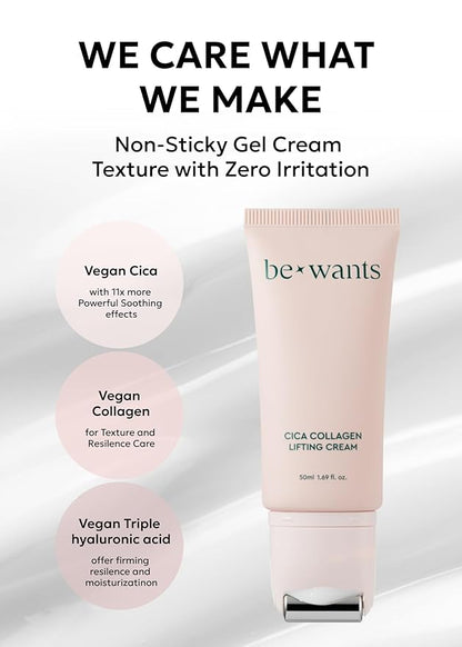 [K-Beauty] Bewants Cica Collagen Lifting Cream(1.7 fl oz) and Phyto Collagen Roll-On Eye Cream